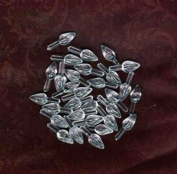 Tannenbaumstecker klein – transparent – für Lochdurchmesser 3 mm - Stückpreis Tannenbaumstecker klein – transparent – für Lochdurchmesser 3 mm - Stückpreis