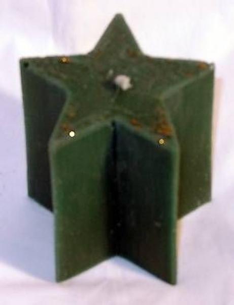Kerzenform-  Sternform hoch - 9 cm breit - 5,5 cm hoch
