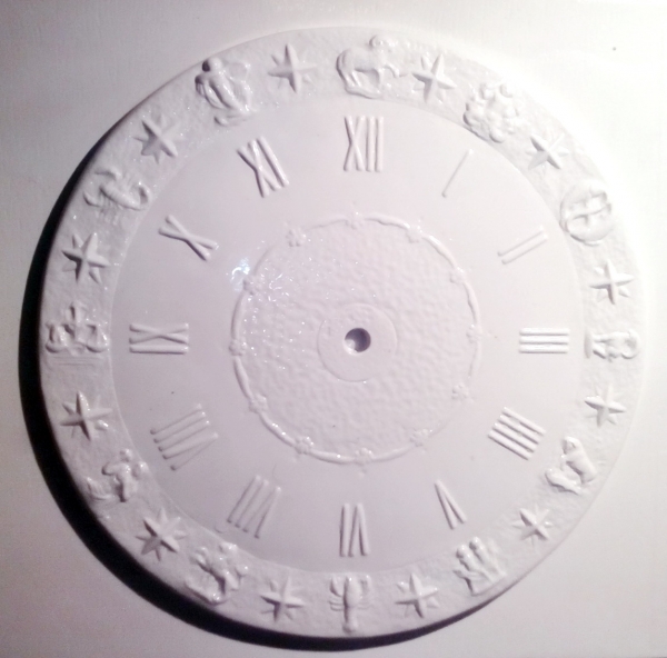 Gießform - Sternzeichen-Uhr - 24,5 cm Durchmesser