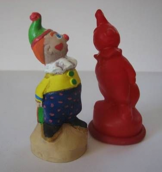 Latexform Clown mit Ball, 100 mm