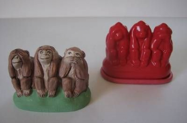 Latexform Drei Affen - 40 mm