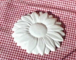 Sonnenblumen-Plakette – 12 cm Durchmesser - Schrühware