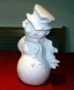 Schneemann – 28,8 cm hoch - Schrühware