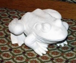 großer Frosch – 25 cm lang – Schrühware