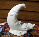 Schlafender Teddy auf Mond – 25 cm hoch - Schrühware