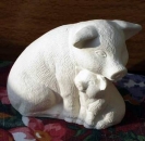 Schwein mit Jungem - klein – Schrühware