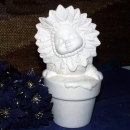 Winterkind Poinsettia im Blumentopf – 24 cm hoch – Schrühware