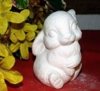 Hase - Klopfer Nr. 2 - 8,8 cm hoch - Schrühware