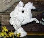 Elfe auf Einhorn – 22 cm hoch – Schrühware