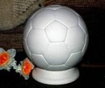 Spardose - Fußball mit Verschluss - Ball 20 cm Durchmesser - Schrühware