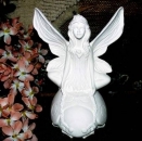 Elfe auf Marienkäfer – 23 cm hoch – Schrühware