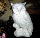 Eule – 39 cm hoch - Schrühware