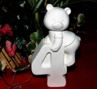 Donas-Zahlenteddy 4 - Schrühware