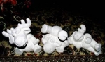 Elchkinder im 3er-Set – je 10 cm – Schrühware