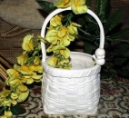 Spankorb - 22 cm hoch - ohne Vogel - Schrühware