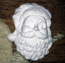 Santa Mask 11"T - Biscuit