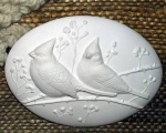 Motivplakette - Cardinal - Insert - Schrühware