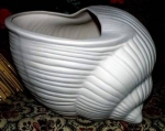 Große Muschel zum Bepflanzen – 26,5 x 20 cm – Schrühware