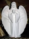 großer stehender Engel - Bisque - 51 cm hoch