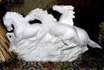Pferdegruppe – Mustangs – 38 x 23 cm – Schrühware