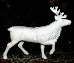 Rentier - Kopf hoch – 23,5 x 27,9 cm – Schrühware