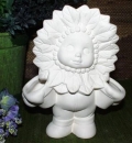 Winterkind Poinsettia stehend – 19 cm hoch – Schrühware