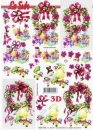 0490 - LeSuh - 3-D Bogen - DIN A4 - 21 x 29,7 cm - Weihnachtskranz