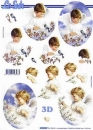 0729 - LeSuh - 3-D Bogen - DIN A4 - 21 x 29,7 cm -  Engelkinder