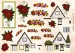 0905 - 3D-Bogen - DIN A4 - 21 x 29,7 cm -  Umzug/Einzug