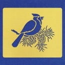 Embossingschablone - Vogel – 80 x 70 mm – statt 2,80 EUR