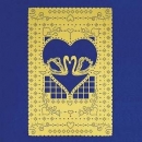 Stech- und Prägeschablone – 145 x 95 mm – Herz mit Schwänen – von Jenny Design – statt 5,70 EUR