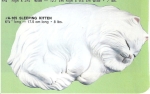 ALBERTAS–Gießform – neu – Katze - schlafend – 17,5 cm lang