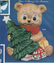 ALBERTAS–Gießform – neu – Teddy mit Tannenbaum – 15 cm hoch