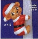 Teddy-Kerzenkletterer – 6,7 cm hoch  – Schrühware