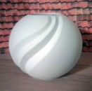 Art Deco-Vase mit Streifen – 15 cm hoch – 16 cm Ø – Schrühware