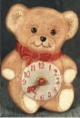 CARINA–Gießform – neu - Teddy-Wanduhr – 15 cm hoch