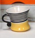 MAYCO-Gießform by ClayMagic -  neu – Dancing Tea Cup – 12,5 cm breit – 10 cm hoch -  USA