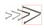 Metall-Dreifuß – MD 75 – Schenkellänge 75 mm – aus hitzebeständigem Metall für Temperaturen bis max. 1250 °C