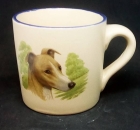 Keramik-Tasse - Becher mit Wunschname – Motiv: 1 x Hund – Greyhound