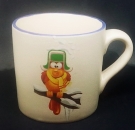 Keramik-Tasse - Becher mit Wunschname – Motiv: Chilly Bird D