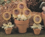 DONAS-Gießform - neu – Sonnenblumen-Köpfe zum Stecken im 6er-Set – je 5 cm Ø - USA
