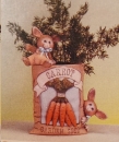 Samentüte - 15 cm hoch - Karotten mit Hasen – Schrühware