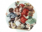 Decal – Santa mit Kindern – 50 mm