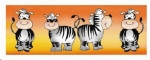 Decal – Zebras - Rundum-Motiv für Becher – 7 x 20 cm