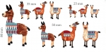 Decal – Lamas im 10er-Set – 25 mm bis 80 mm