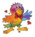 Decal – Vogel – Bird – 55 x 60 mm
