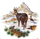 Decal – Gemse – Gämse – 80 mm