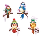 Decals – Chilly Birds im 4er-set – je 75 mm