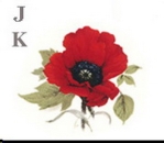 Decal – Red Poppy – Klatschmohn – 30 x 24 mm