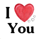 Decal – I Love You Series – I love You – 35 mm